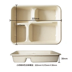 small 4compartment lunch box