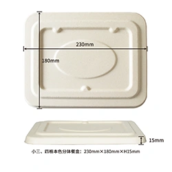 Lid for 3/4compartment small lunch box