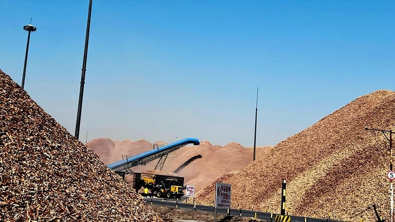 Raw materials stockpile